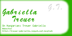 gabriella treuer business card